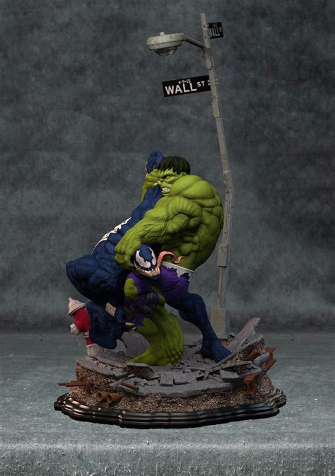 ArtStation - hulk vs venom fan art ( re-sculpted), jorge villar