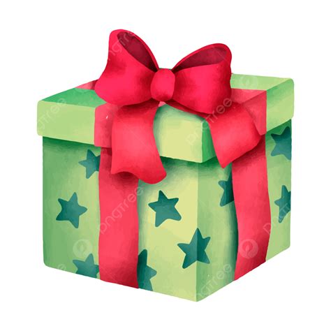 Green Gift Box Bow Clipart Hd, Green, Box, Gift Box 3d PNG and Vector with Transparent ...