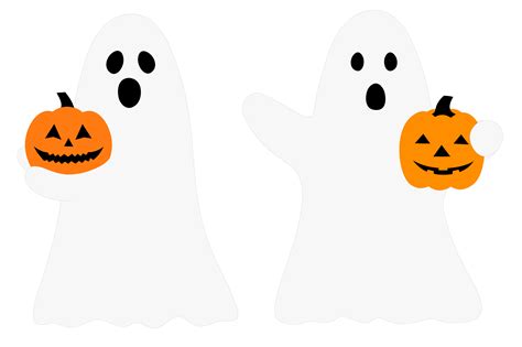 Halloween Ghost clipart. Spooky Ghost. Ghost with pumpkin By ...