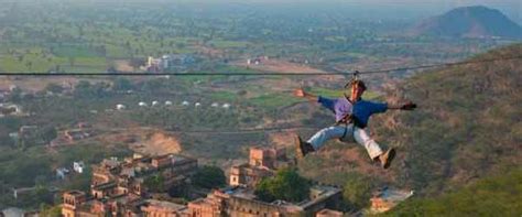 Ziplining at Neemrana, Flying Fox Neemrana, Zip Lining in Neemrana, Zip Lining near Neemrana