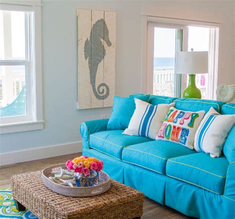 26 Small Cozy Beach Cottage Style Living Room Interior Design & Decor Ideas