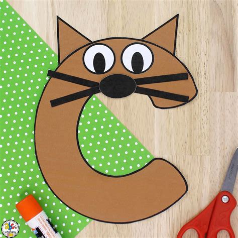 Letter c Cat Craft: Letter Recognition Craft for Preschoolers