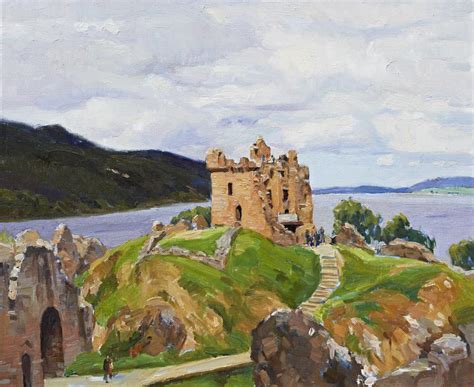 Big Picture of Artwork Urquhart Castle Ruins for Sale at Singing ...