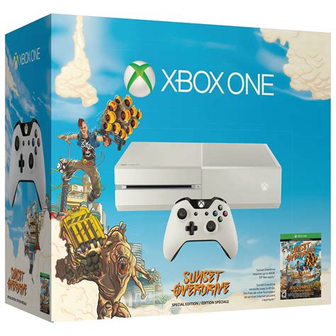 Microsoft XBOX ONE 1 500GB WHITE Gaming System Console Sunset Overdrive Bundle – Game Meow