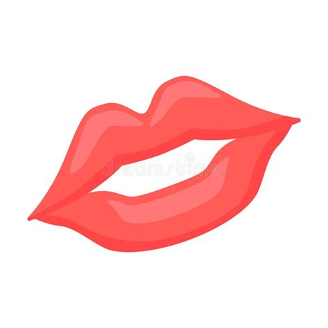 Kiss Mark Emoji Icon Illustration. Kissing Lips Vector Symbol Emoticon ...