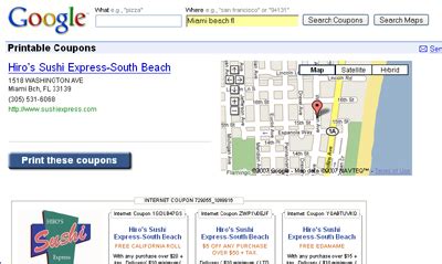 Find Miami Coupons Using the Google Coupon Search - Miami Beach 411