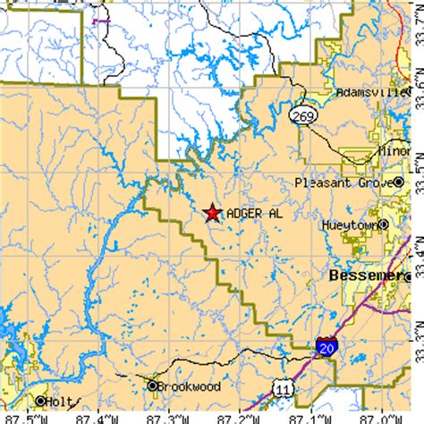 Adger, Alabama (AL) ~ population data, races, housing & economy