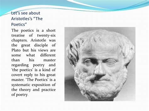 Aristotle's poetics