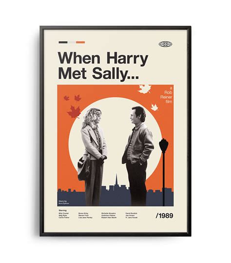 Mid-century modern When Harry Met Sally... movie poster - Weekend Poster