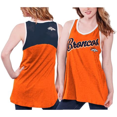 Women's Orange Denver Broncos Big Play Tank Top - Official Denver ...