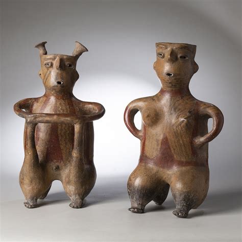 Pair of important Zapotec Figures - SOLD — Art Blackburn