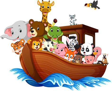 Noah's Ark cartoon 10287788 Vector Art at Vecteezy