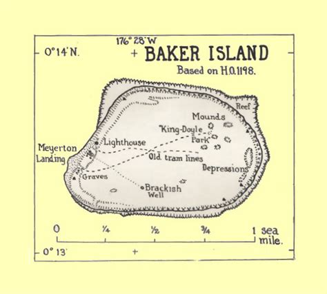 Detailed old map of Baker Island | Baker Island | Oceania | Mapsland | Maps of the World