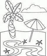 Printable Coloring Pages Beach sketch template