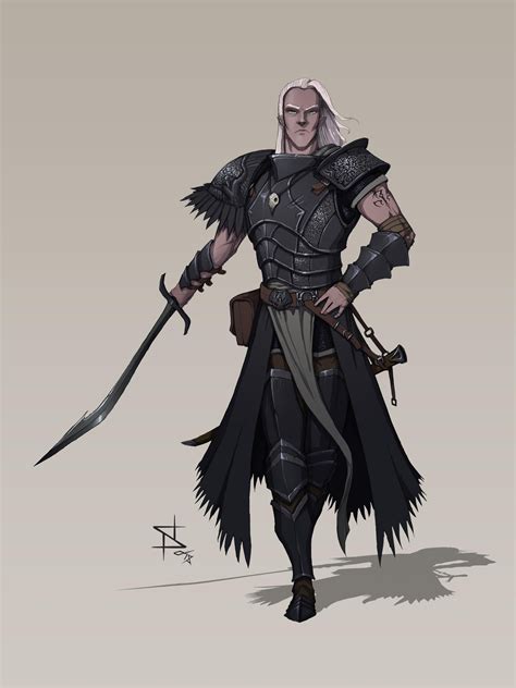 [ART] Half Drow Paladin of the Raven Queen : DnD | Half drow, Character portraits, Dungeons and ...