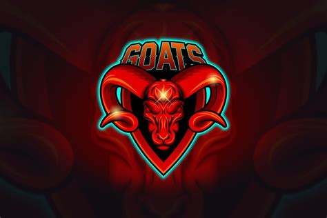 Goat - Mascot & Esport Logo | Goats, Mascot, Animal logo