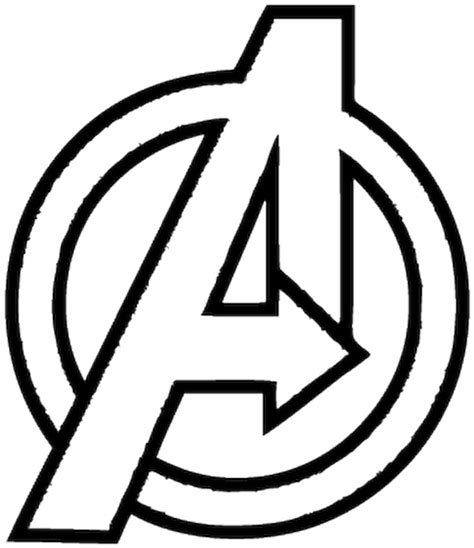 Avengers Logo Coloring Page - 288+ Popular SVG File