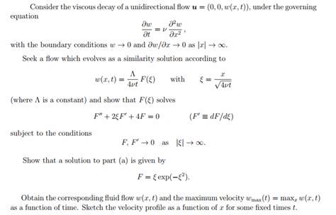 homework and exercises - Obtaining the maximum velocity of a flow and drawing the velocity ...