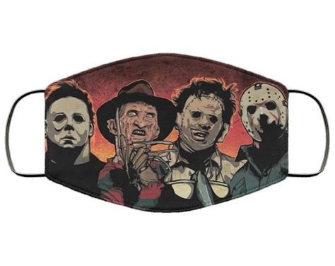 Horror Movie Icons Face Mask