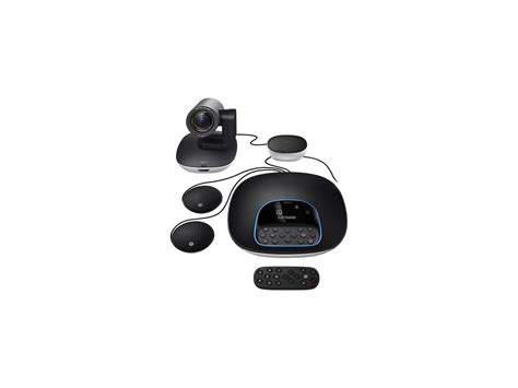 Logitech Group HD Video Conferencing System Bundle Video Conferencing with Expansion Mics ...