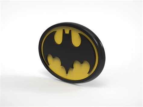 1989 Batman Chest Logo Symbol Emblem 3D model 3D printable | CGTrader