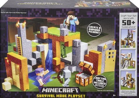 Best Buy: Mattel Minecraft Survival Mode Playset Multicolor DNM76