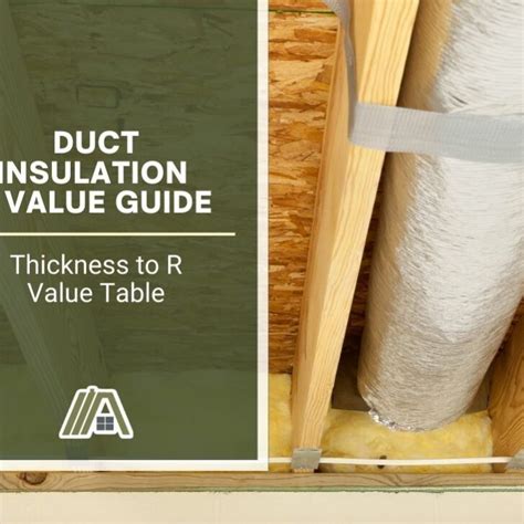 Duct Insulation R Value Guide (Thickness to R Value Table) – The Tibble