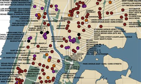 Mapping NYC Public Housing and Subway transportation – Information Visualization