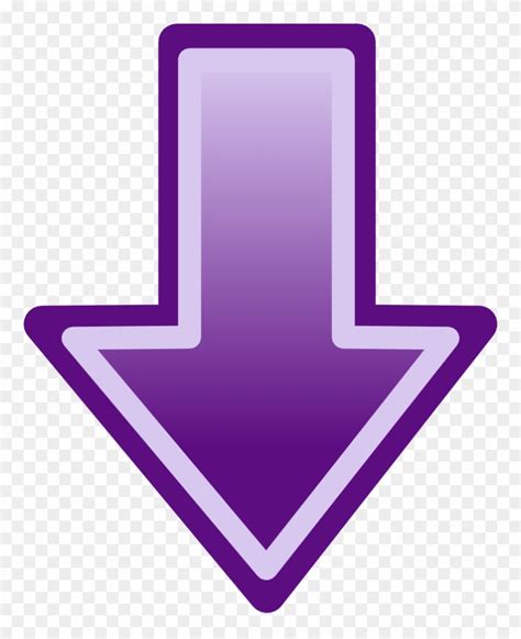 Purple Arrow Pointing Down Clipart (#2042032) - PinClipart