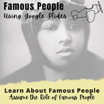 Google Apps in Education Famous People project using a Google Slides Template