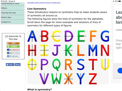 Using the alphabet to show line symmetry | 4th grade math, Symmetry, Just add magic