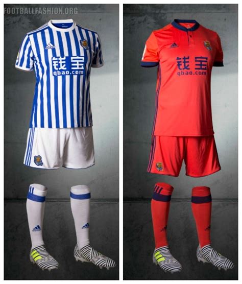 Real Sociedad 2017/18 adidas Home and Away Kits – FOOTBALL FASHION.ORG