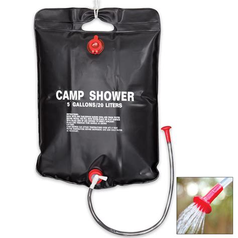 5-Gal Solar Heater Camping Shower