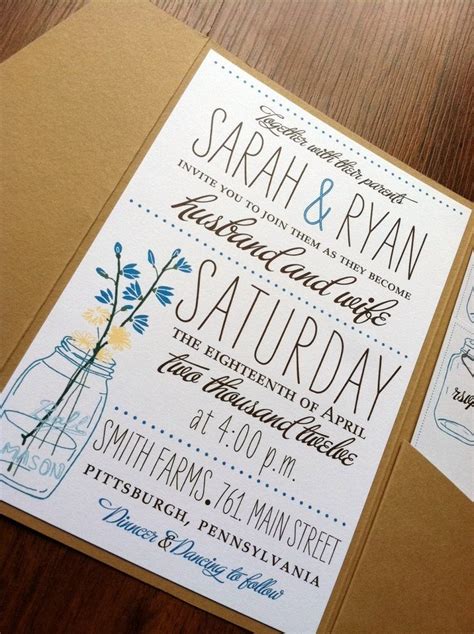 30 Casual Wedding Invitations Ideas - Wohh Wedding