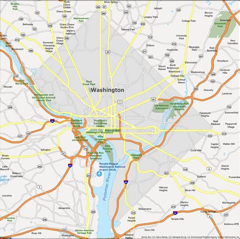 District Of Columbia Map - Vicky Jermaine