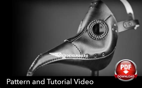 Plague Doctor Mask Pattern - DIY Pattern - Pdf Download - Video Tutorial