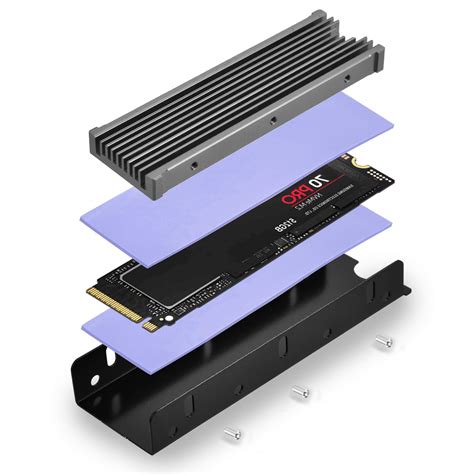 Buy M.2 2280 SSD Heatsink, PCIE NVME or SATA M.2 2280 SSD Double-Sided ...