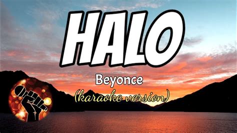 HALO - BEYONCE (karaoke version) - YouTube