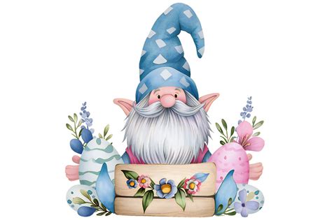 Easter Gnome with Easter Clipart Graphic by VetalStock · Creative Fabrica