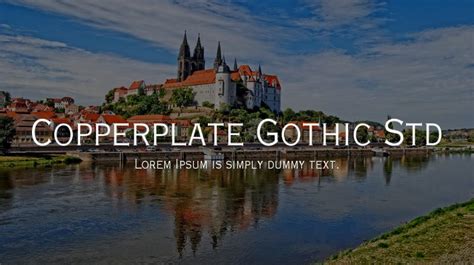 Copperplate Gothic Std Font Family : Download Free for Desktop & Webfont