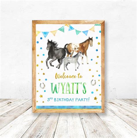 Horse Birthday Party Decorations Boy Horse Birthday Party | Etsy