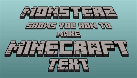 Minecraft logo font - ieskery