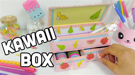 KAWAII CRAFTS: kawaii box(cardboard organizer) | Kawaii crafts, Kawaii diy crafts, Diy crafts ...