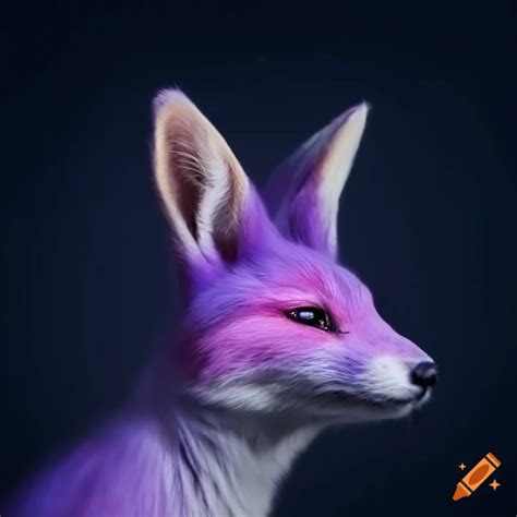 Purple kitsune with rabbit head on Craiyon
