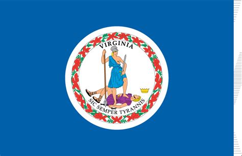 Virginia Flag Coloring Page