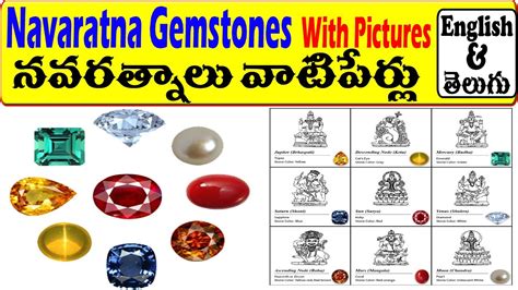 Navaratna Gemstones in English And Telugu | Navaratnalu in Telugu ...