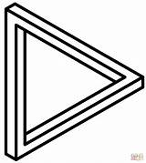 Penrose Triangle Coloring Page  Free Printable Coloring Pages sketch template