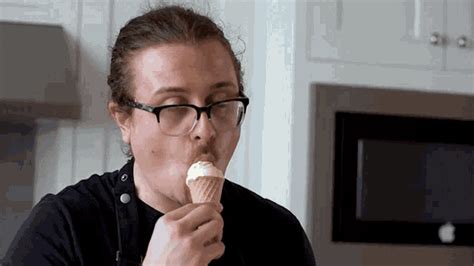 Eating Ice Cream Joshua Weissman GIF - Eating Ice Cream Joshua Weissman ...