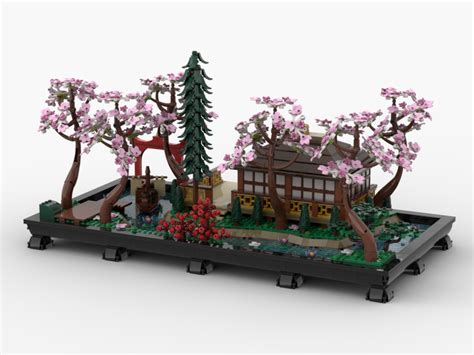 LEGO MOC Lego Traditional Japanese Riverside House Diorama Display by ...