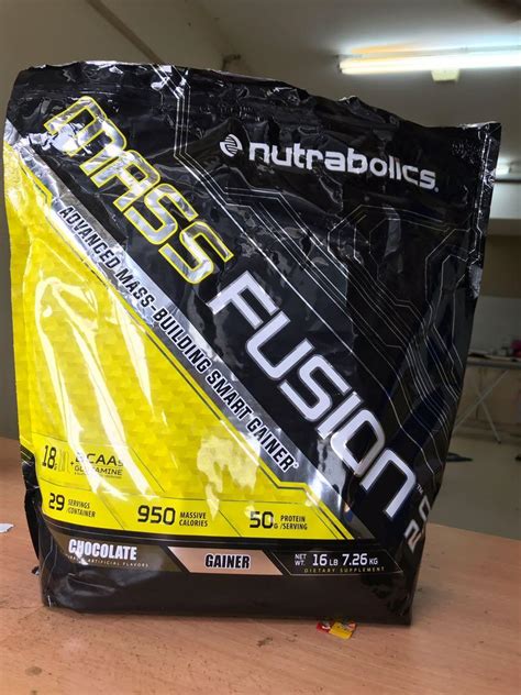 Mass fusion 2.0 nutrabolics mass gainer weight gainer, Food & Drinks ...